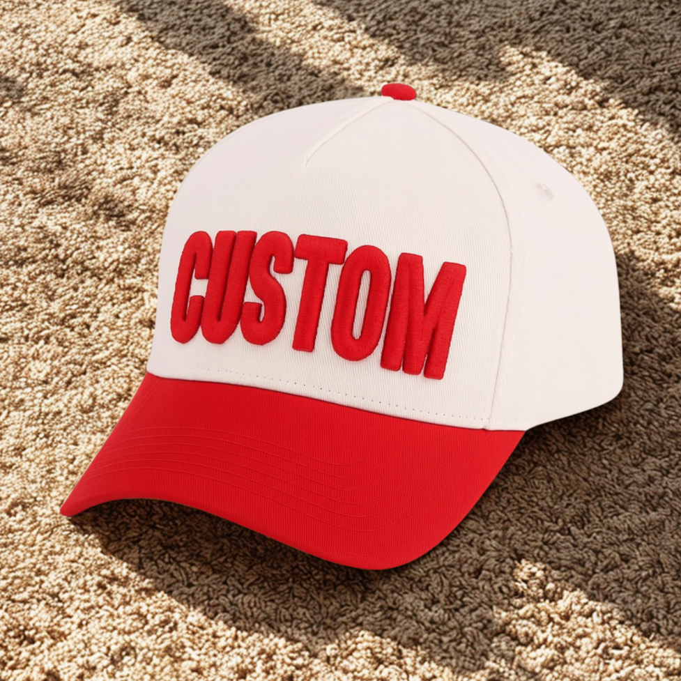 Nón Thêu Nổi 3D Theo Yêu Cầu – Thêu Chữ / Logo Cá Nhân Hóa