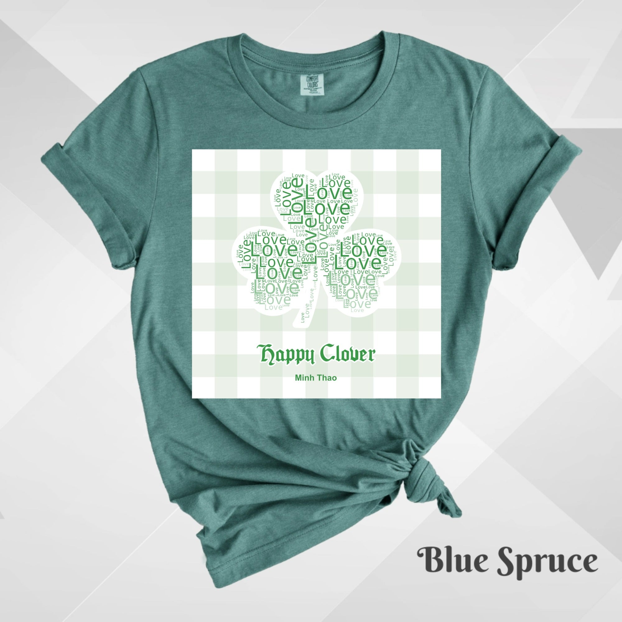 🍀 Custom Clover Word Art Shirt