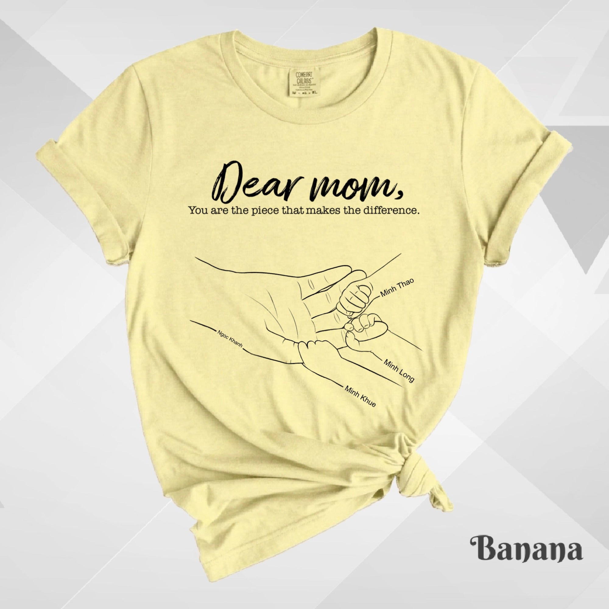 🧵💖 Áo Thêu Custom – Dear Mom