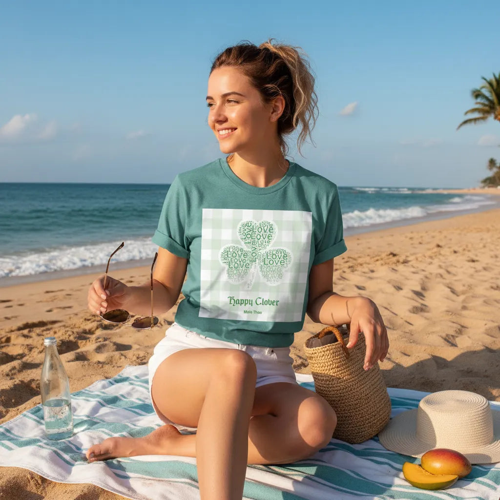 🍀 Custom Clover Word Art Shirt