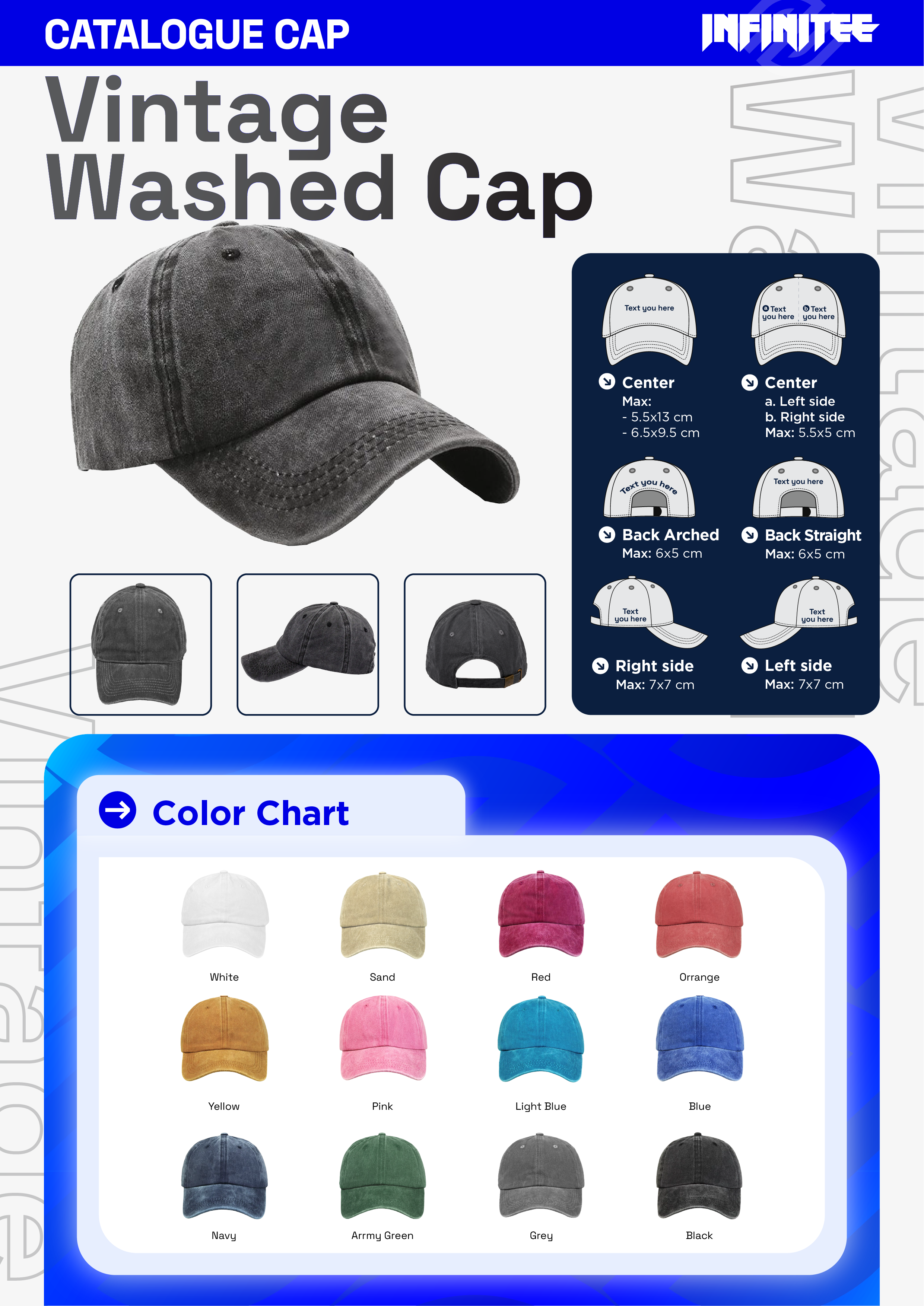 Unisex Blank Cap - Wash